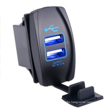 Waterproof Universal Carling Style Rocker Dual USB Charger for Toyota